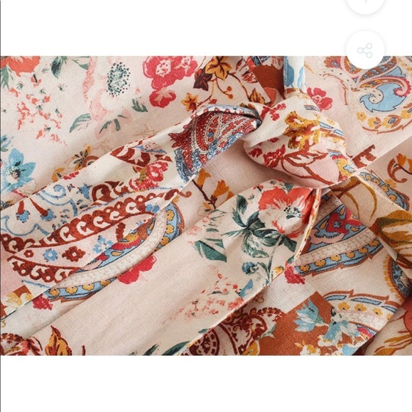 Goodnight Macaroon Brianna Boho Floral Patchwork Fringe Kimono NWT - Picture 3 of 11